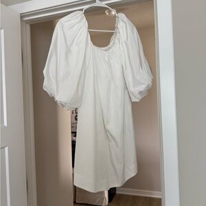 Anthropologie Cream Off the Shoulder Dress